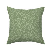 Art deco Moss Horsetail olive green medium scale by Pippa Shaw
