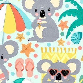 Koala Getaway on Mint - Large