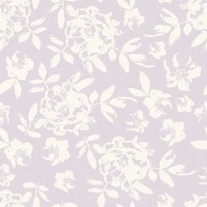 Pastel Lavender and Cream Rose Floral (6")