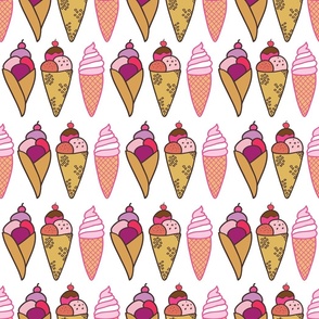 Cute ice cream doodles