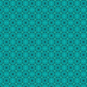 teal tiles geo by rysunki_malunki