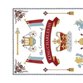 Coronation of King Charles III Tea Towel