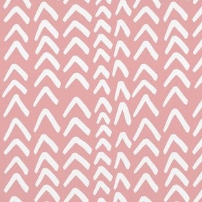 Tire Tracks Herringbone - Coral