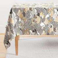 Dog Park- Silver and Gold- Neutral Colors- Dogs Wallpaper- Corgi- Chihuahua- Doxie- Dashchund- Pug- Shih Tzu- Poodle- Schnauzer- Spaniel- Rescue Pets- Large