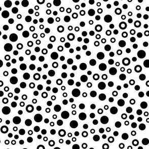 Monochrome black dots, black spots