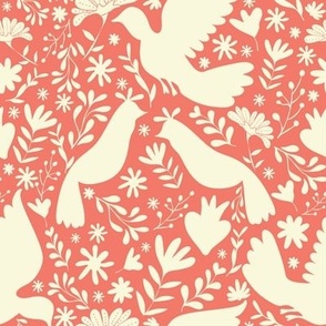 Otomi birds orange BIG