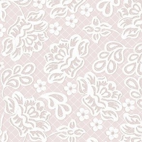 Wedding Lace Trim Pale Pink