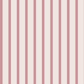 Ivory pink and coral pink stripes 