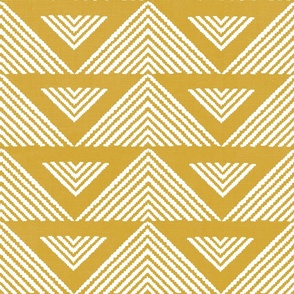 Chevron Triangles Dijon Light Large