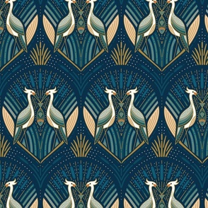 Art Deco Herons | med.