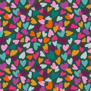 Heart Confetti -green