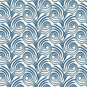 Ferncurl Abstract Sky Blue