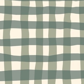 Paper Gingham Dark Celadon