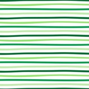 St Patricks Day Wonky Green stripes SMALL
