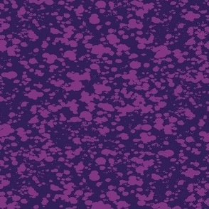 Two tone splatter texture in dark purple and aubergine violet