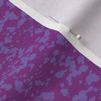 Two tone splatter texture in aubergine purple and periwinkle violet