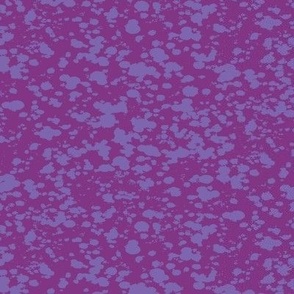 Two tone splatter texture in aubergine purple and periwinkle violet