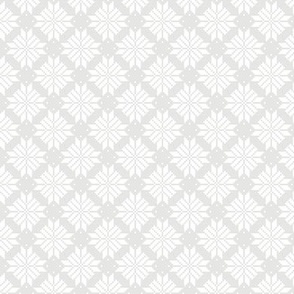 Auseklis Nordic Star Latvian gray and white pattern small scale