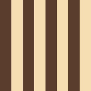 Beach Towel Stripes / Retro Sand Brown / Large