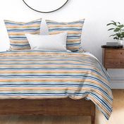 Ombre stripe - blues and warm 8in 150