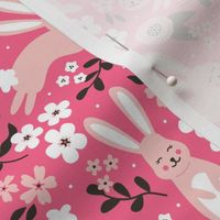 Floral Bunny Hop (Pink)
