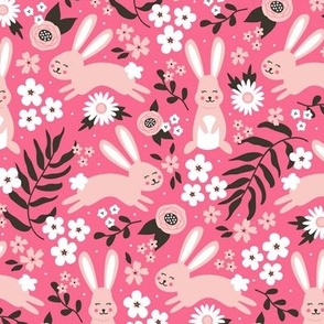 Floral Bunny Hop (Pink)