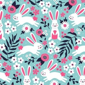 Floral Bunny Hop