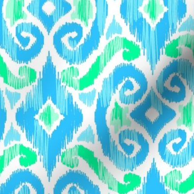 Tboli Ikat-Turq Lime-Regular Scale