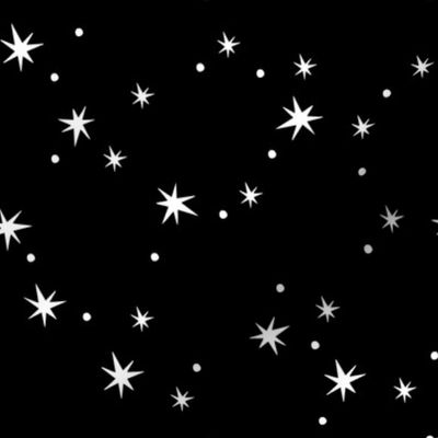 ( medium ) stars, black stars, space