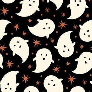 ( medium ) Ghost, Halloween ghosts, black