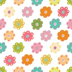 Colorful Cute Lovely Floral Garden Pattern