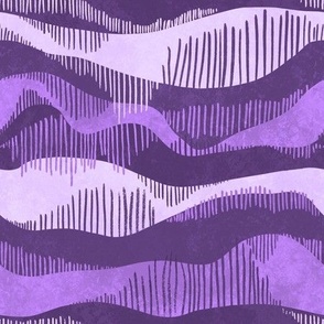 wavy stripes camo violet