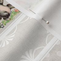 BABY ANIMAL PARADE - RETRO NURSERY COLLECTION (NATURAL LINEN)