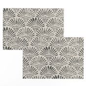 (L) black and white art deco wallpaper_papyrus_beige black_large_24inches