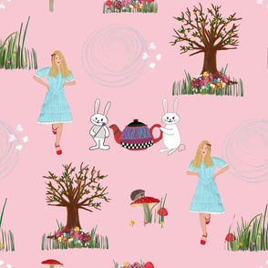 Baby Alice Wonderland Nursery Theme Stock Illustration 682585852