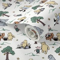 Smaller Scale Classic Pooh Story Sketches on White