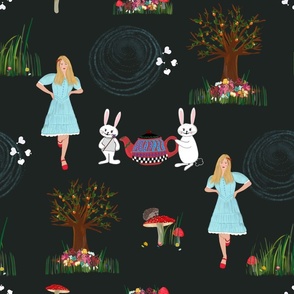 Baby Alice Wonderland Nursery Theme Stock Illustration 682585852