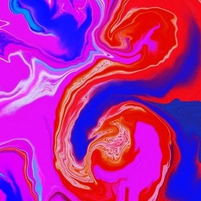 Swirl Implosion - Blue and Pink