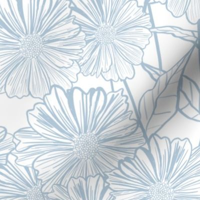 Cosmo Florals - Blue
