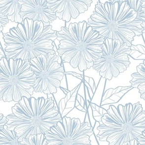 Cosmo Florals - Blue