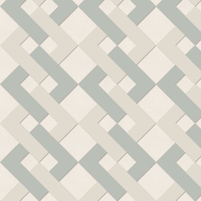 Interlocking diamonds in neutral colors | medium