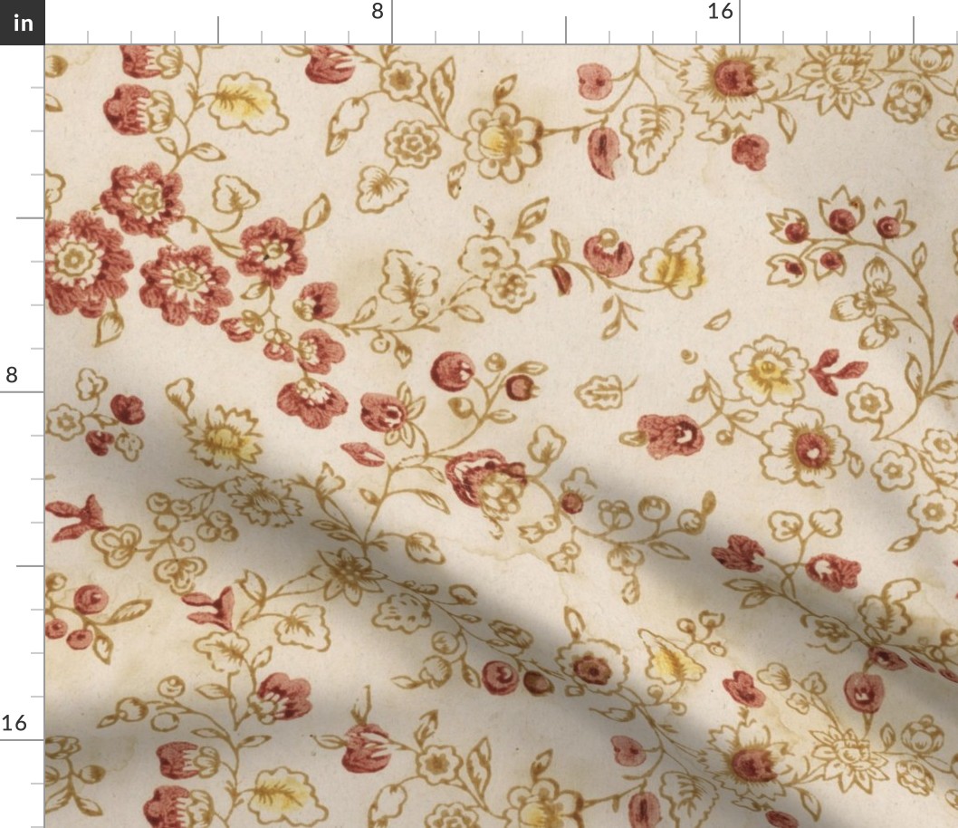 Large floral on cream