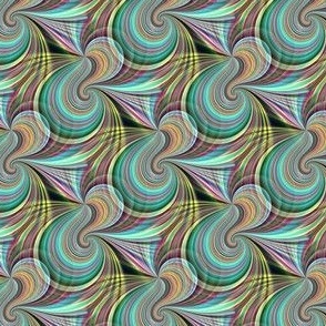 Wagar - abstract art happy design fabric pattern