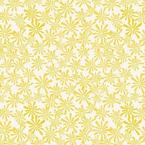 Floral Whimsey, yellow, 12 inch