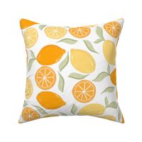 Summer Pattern, Orange and lemon summer pattern 