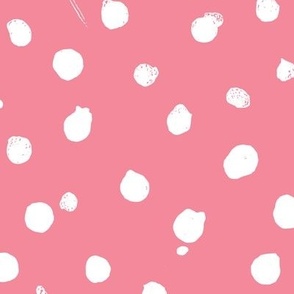 Big Spots Blender (Large) - Bright White on Bright Coral Pink   (TBS106)