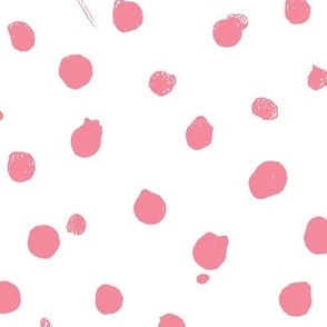 Big Spots Blender (Large) - Bright Coral Pink on Bright White  (TBS106)