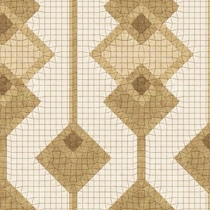 Warm and traditional mosaic tiles