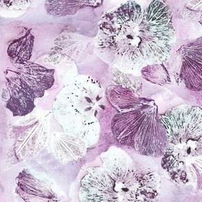 Rose of Sharon (Medium) - Purple Violet Floral