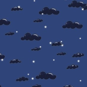 night clouds dark blue